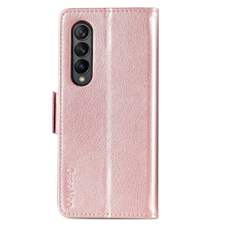 For Samsung Galaxy Z Fold3 5G Multi-function Card Pen Slot Leather Phone Case