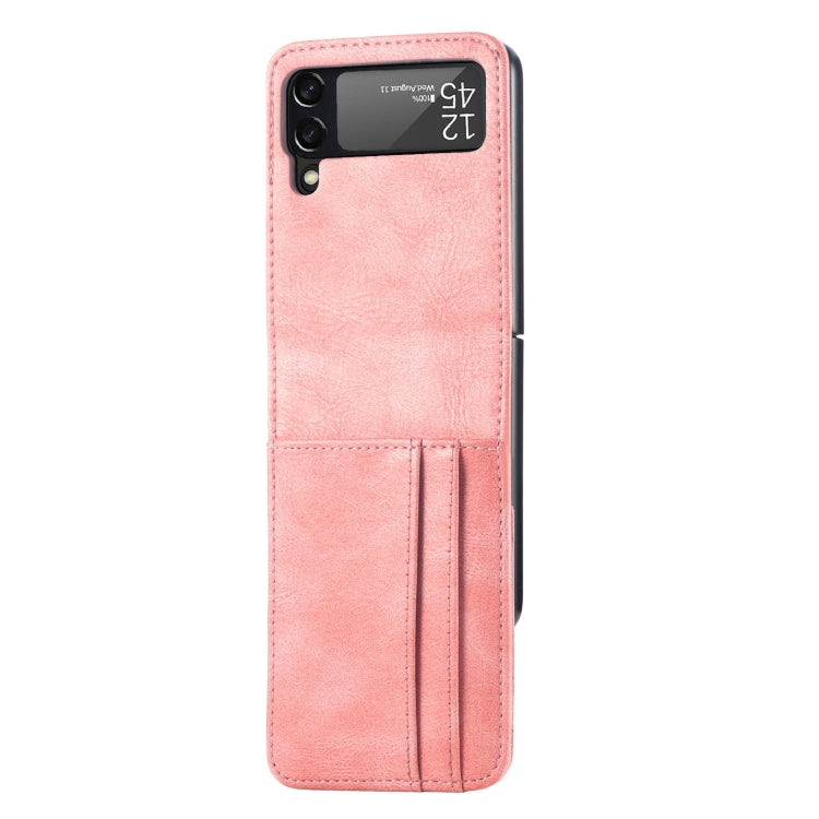 For Samsung Galaxy Z Flip3 5G Vertical Flip Card Slot Leather Phone Case
