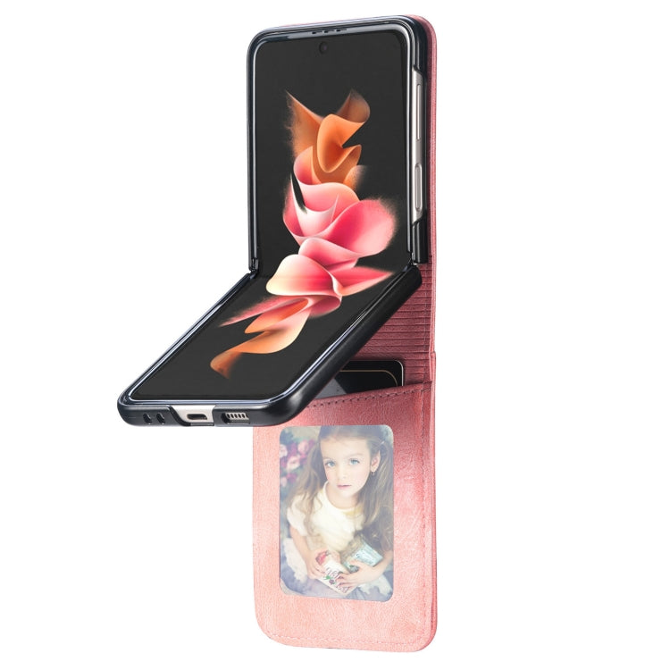 For Samsung Galaxy Z Flip3 5G Vertical Flip Card Slot Leather Phone Case