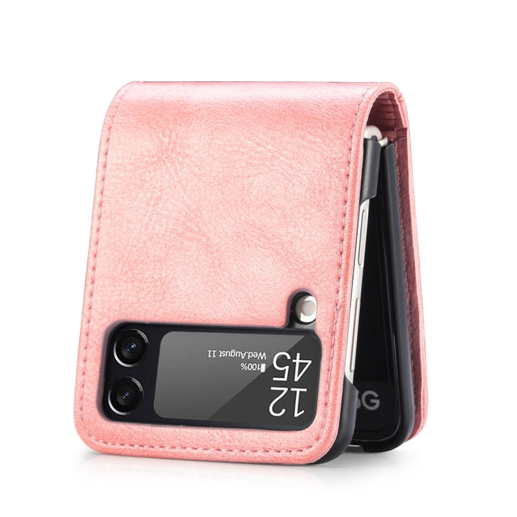 For Samsung Galaxy Z Flip3 5G Vertical Flip Card Slot Leather Phone Case