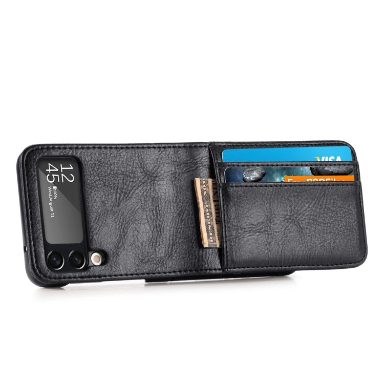 For Samsung Galaxy Z Flip3 5G Vertical Flip Card Slot Leather Phone Case