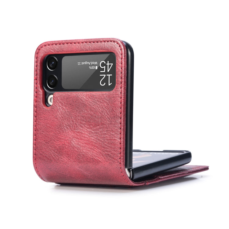 For Samsung Galaxy Z Flip3 5G Vertical Flip Card Slot Leather Phone Case
