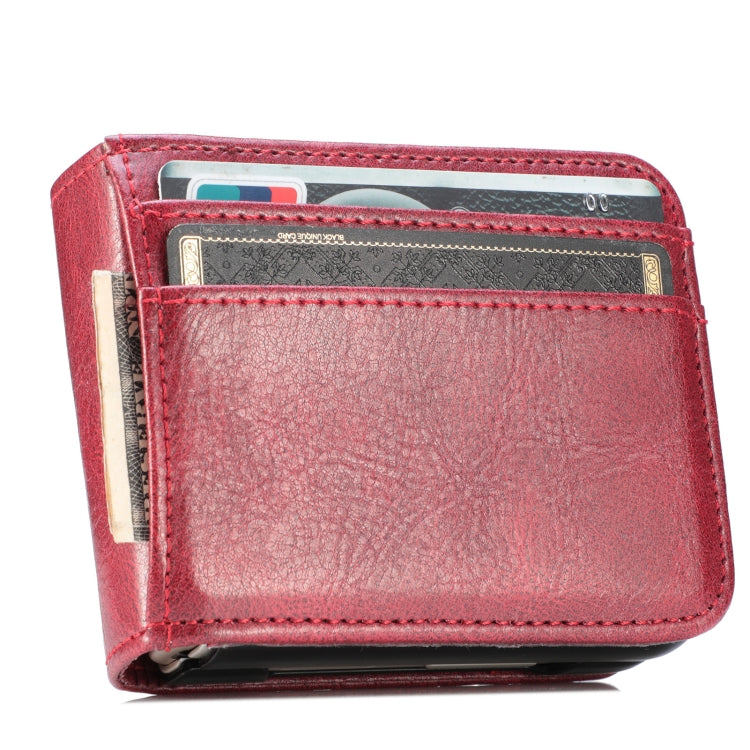 For Samsung Galaxy Z Flip3 5G Vertical Flip Card Slot Leather Phone Case