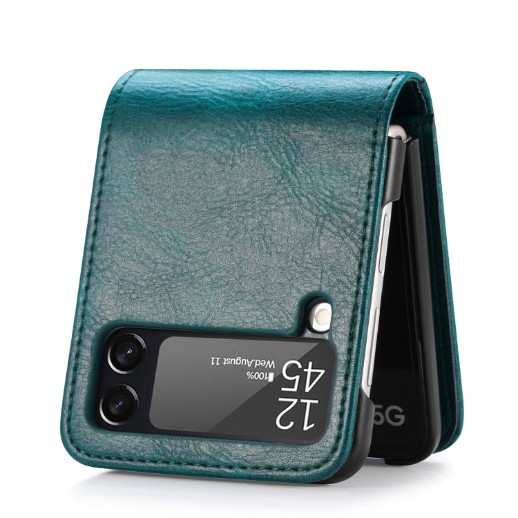 For Samsung Galaxy Z Flip3 5G Vertical Flip Card Slot Leather Phone Case