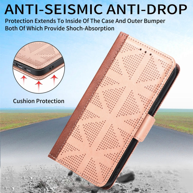 For iPhone 13 Grid Leather Flip Phone Case