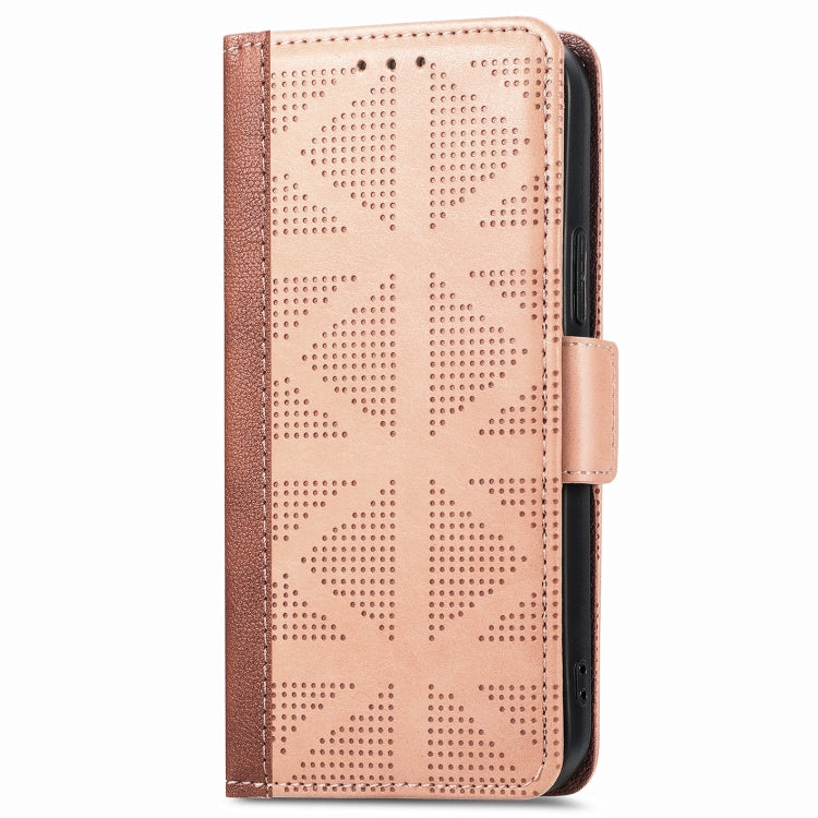 For iPhone 13 Pro Max Grid Leather Flip Phone Case