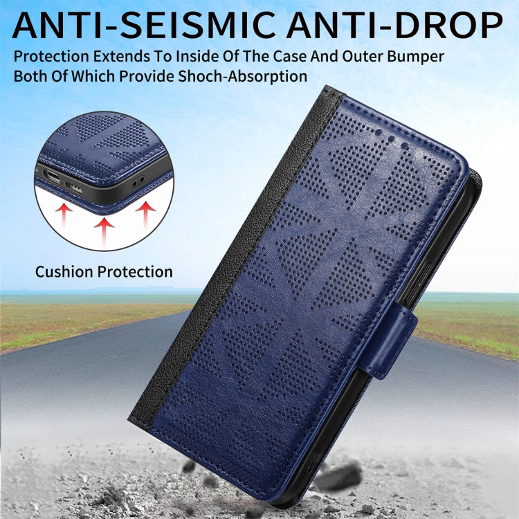 For iPhone 11 Pro Max Grid Leather Flip Phone Case