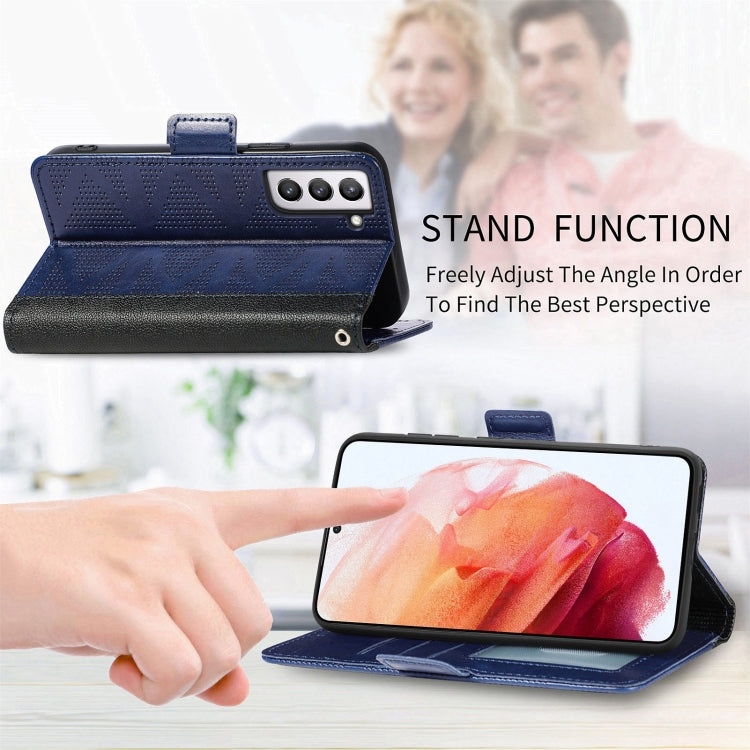 For Samsung Galaxy S21 FE 5G Grid Leather Flip Phone Case