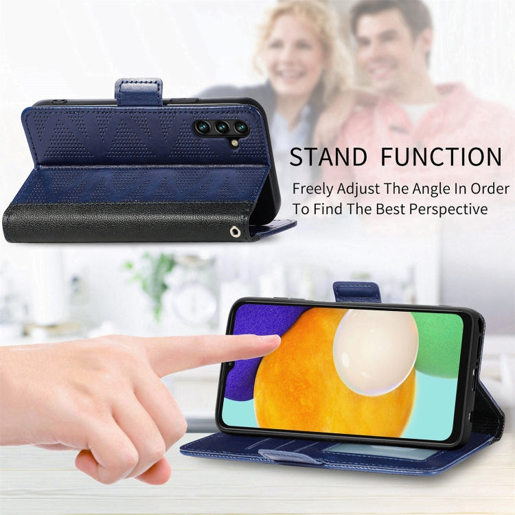 For Samsung Galaxy A13 5G Grid Leather Flip Phone Case