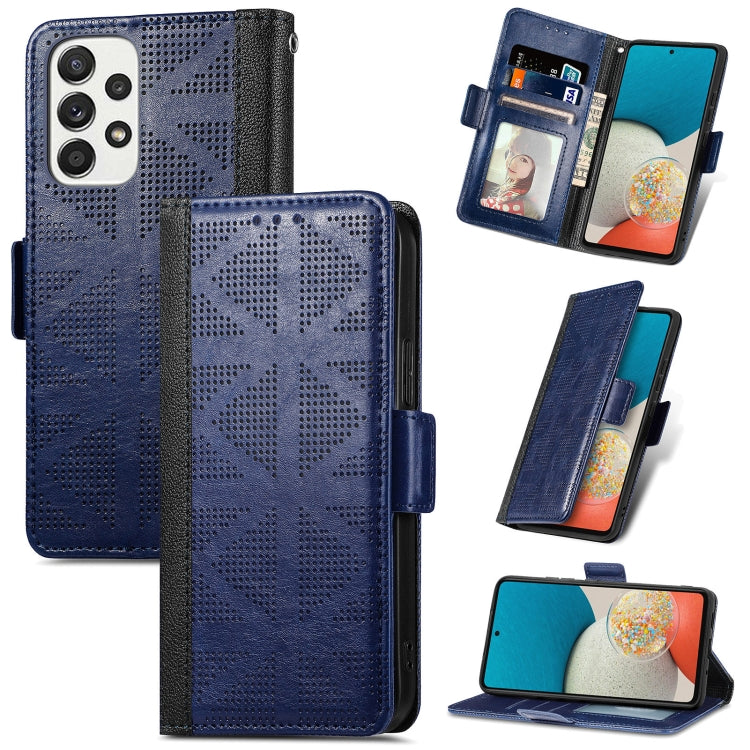For Samsung Galaxy A53 5G Grid Leather Flip Phone Case