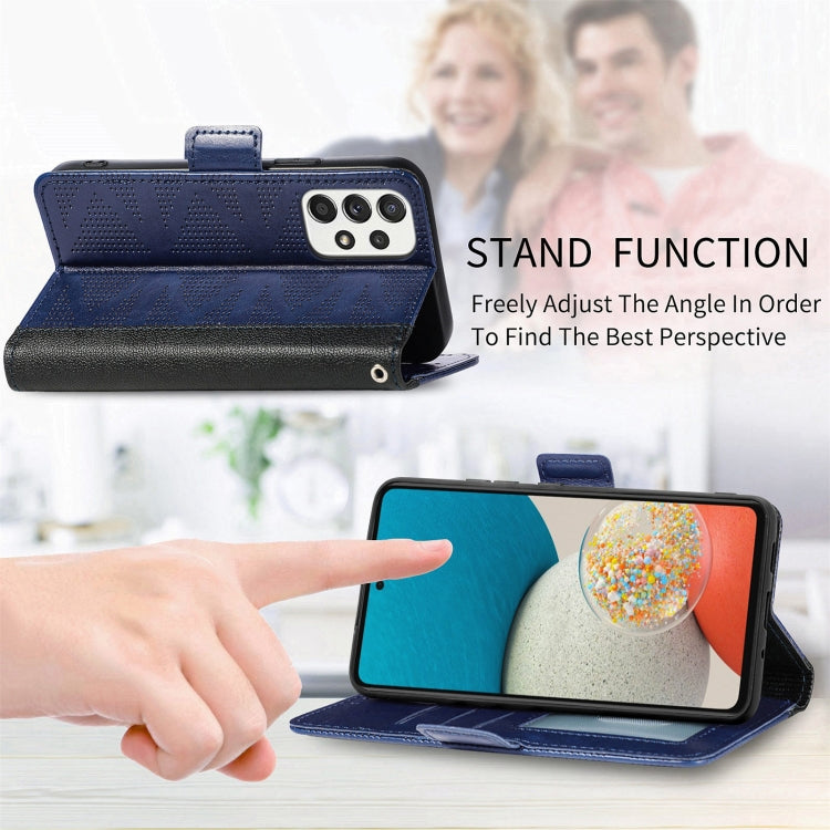For Samsung Galaxy A53 5G Grid Leather Flip Phone Case