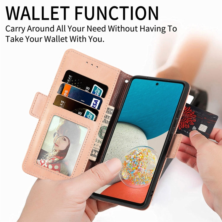 For Samsung Galaxy A53 5G Grid Leather Flip Phone Case
