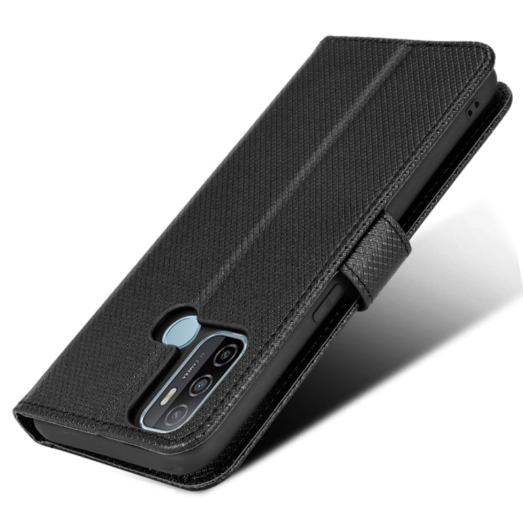 For OPPO A53 2020 / A32 2020 / A53S / A33 Diamond Texture Leather Phone Case