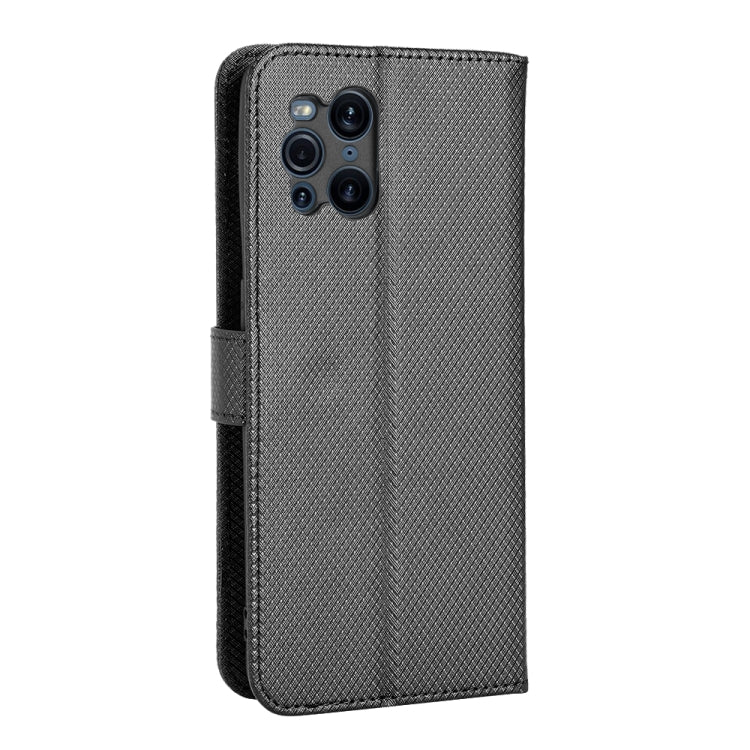 For OPPO Find X3 / Find X3 Pro Diamond Texture Leather Phone Case