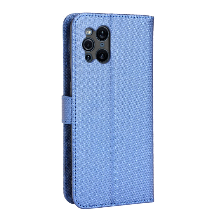 For OPPO Find X3 / Find X3 Pro Diamond Texture Leather Phone Case