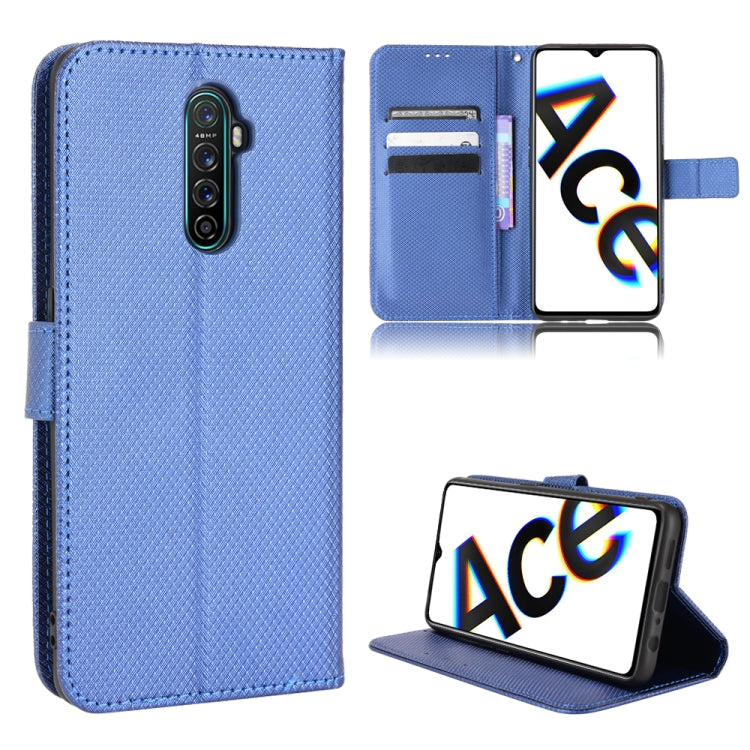 For OPPO Reno Ace / Realme X2 Pro Diamond Texture Leather Phone Case