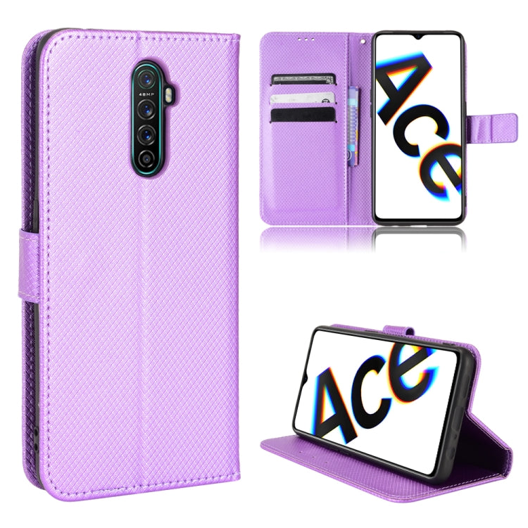 For OPPO Reno Ace / Realme X2 Pro Diamond Texture Leather Phone Case