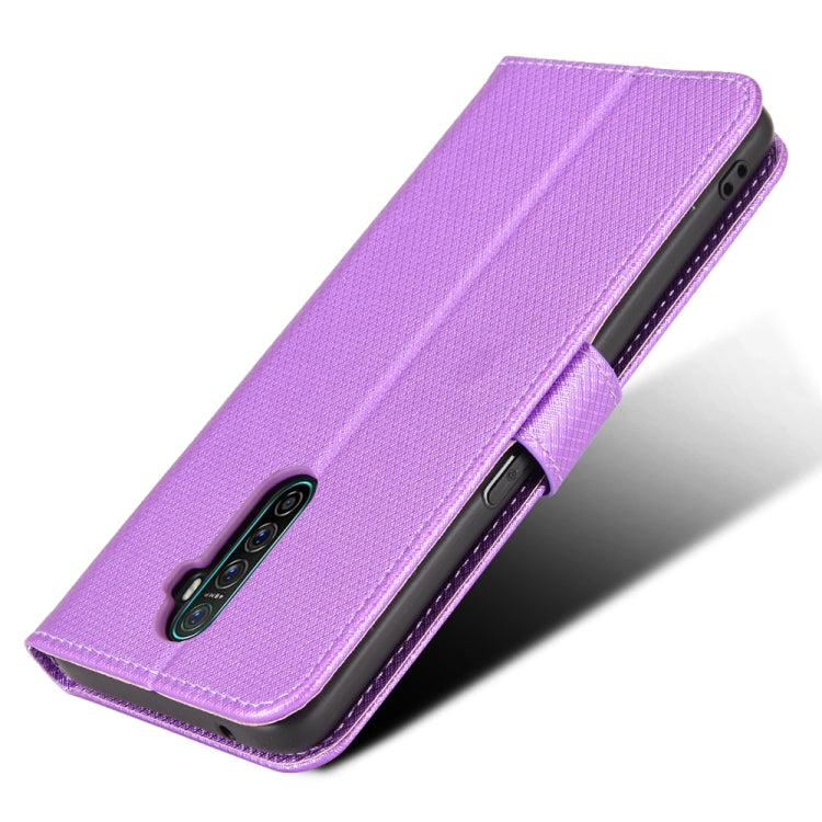 For OPPO Reno Ace / Realme X2 Pro Diamond Texture Leather Phone Case
