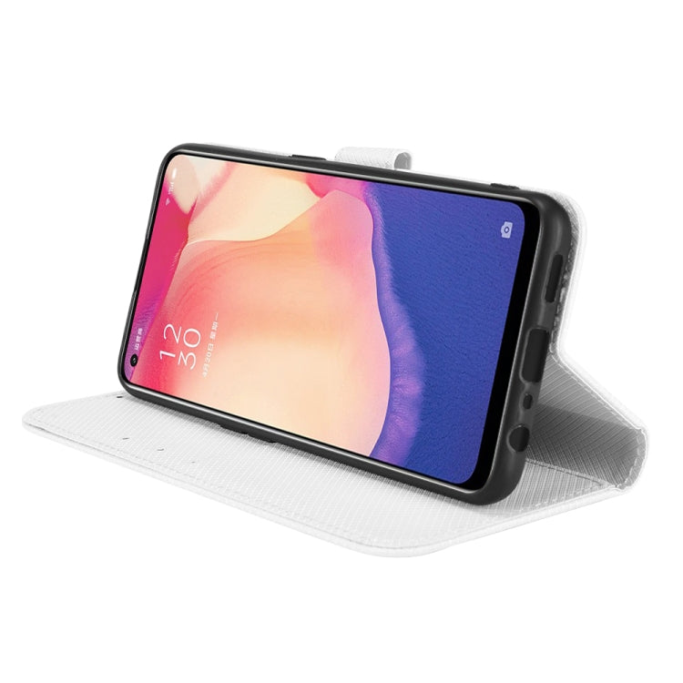 For OPPO Reno4 SE Diamond Texture Leather Phone Case