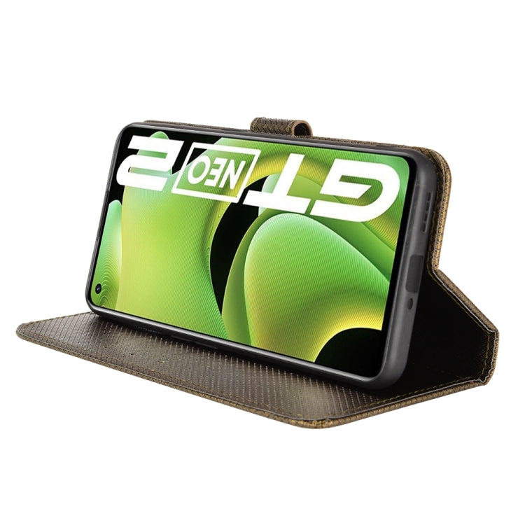 For OPPO Realme GT Neo2 / Realme GT2 Diamond Texture Leather Phone Case