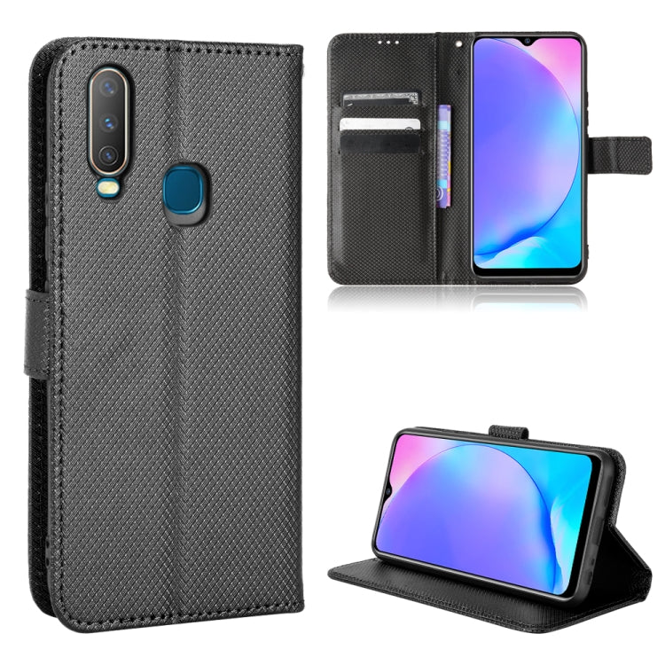 For vivo Y17 / Y15 / Y12 / Y3 / U10 Diamond Texture Leather Phone Case