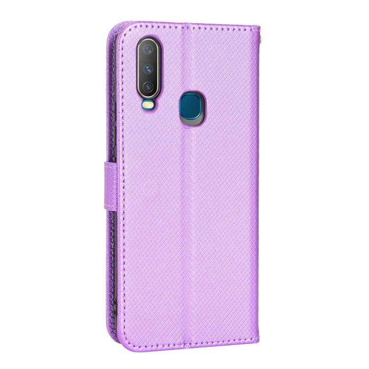 For vivo Y17 / Y15 / Y12 / Y3 / U10 Diamond Texture Leather Phone Case