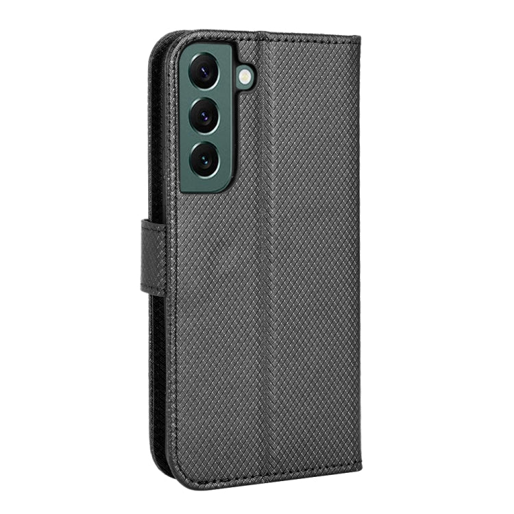 For Samsung Galaxy S22 5G Diamond Texture Leather Phone Case