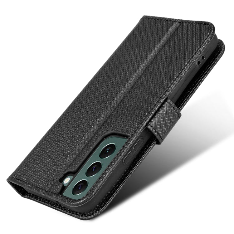 For Samsung Galaxy S22 5G Diamond Texture Leather Phone Case