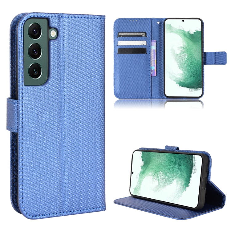 For Samsung Galaxy S22 5G Diamond Texture Leather Phone Case
