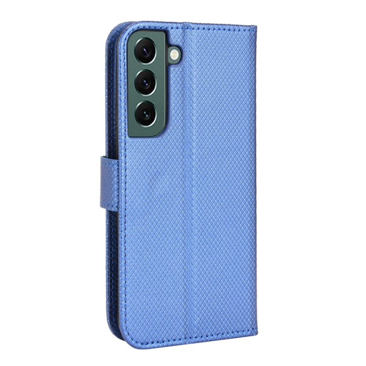 For Samsung Galaxy S22 5G Diamond Texture Leather Phone Case