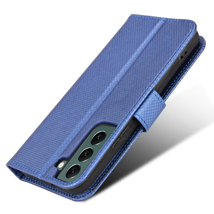 For Samsung Galaxy S22 5G Diamond Texture Leather Phone Case