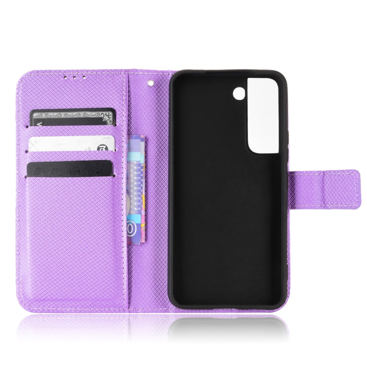 For Samsung Galaxy S22 5G Diamond Texture Leather Phone Case