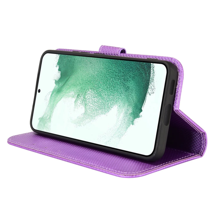 For Samsung Galaxy S22 5G Diamond Texture Leather Phone Case