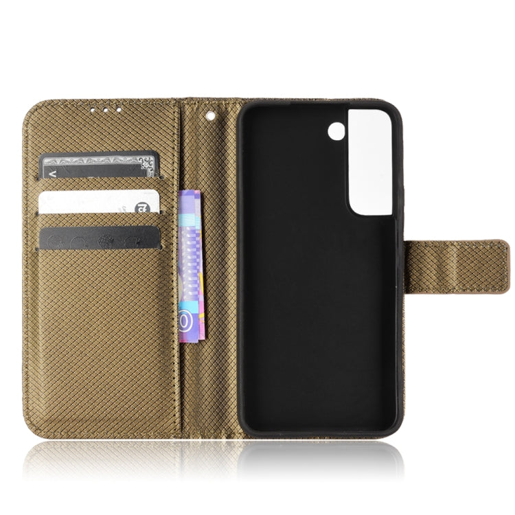 For Samsung Galaxy S22 5G Diamond Texture Leather Phone Case