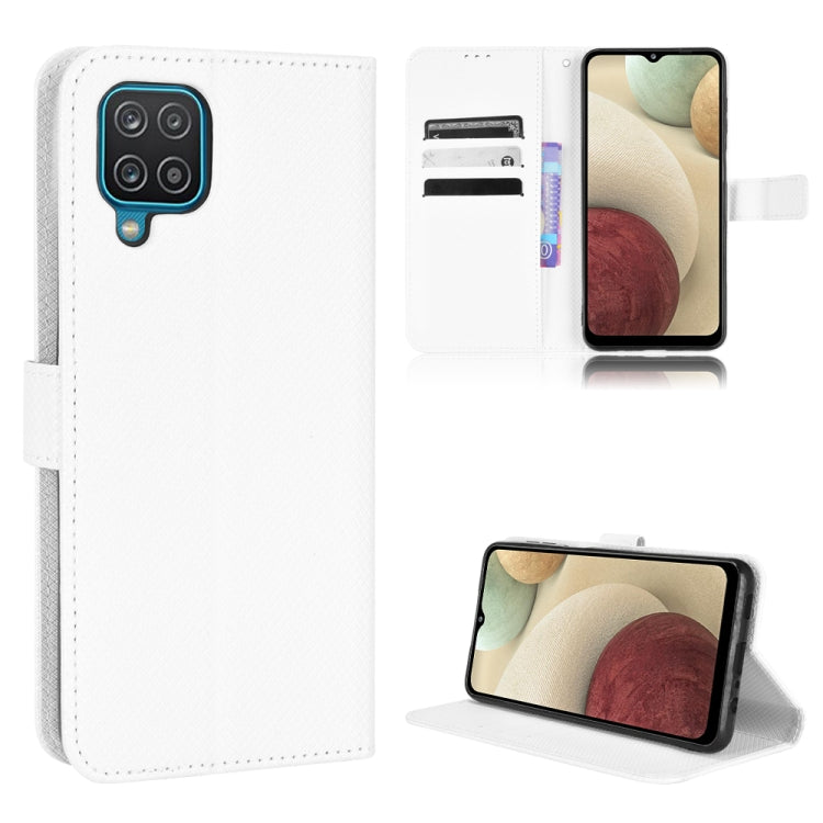 For Samsung Galaxy A12 / M12 5G Diamond Texture Leather Phone Case