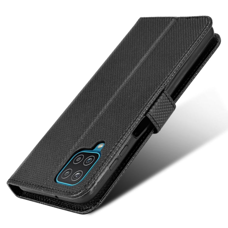 For Samsung Galaxy A12 / M12 5G Diamond Texture Leather Phone Case