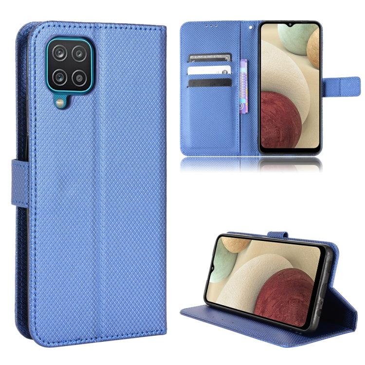 For Samsung Galaxy A12 / M12 5G Diamond Texture Leather Phone Case