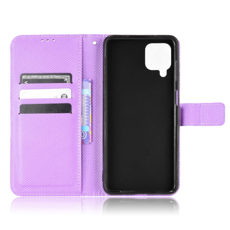 For Samsung Galaxy A12 / M12 5G Diamond Texture Leather Phone Case