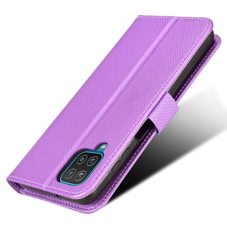 For Samsung Galaxy A12 / M12 5G Diamond Texture Leather Phone Case