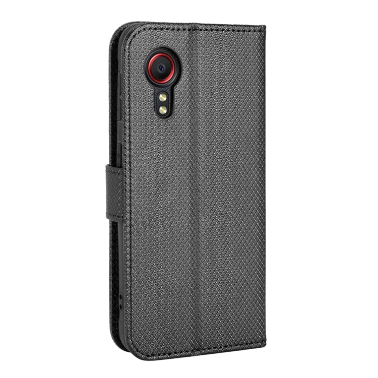 For Samsung Galaxy Xcover 5 Diamond Texture Leather Phone Case