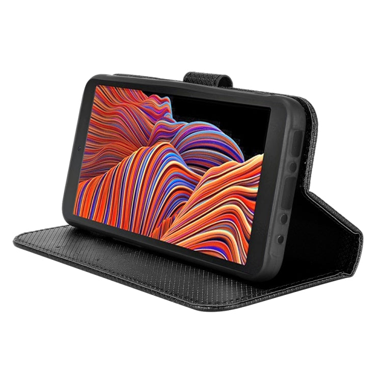 For Samsung Galaxy Xcover 5 Diamond Texture Leather Phone Case