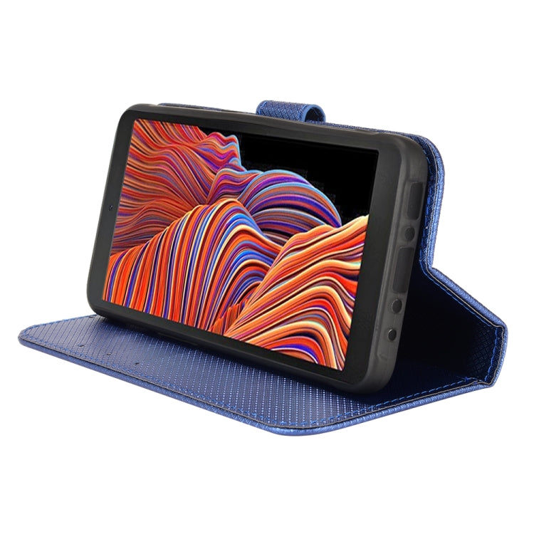 For Samsung Galaxy Xcover 5 Diamond Texture Leather Phone Case