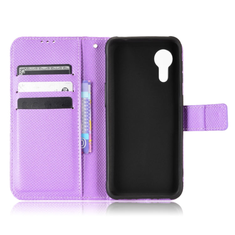 For Samsung Galaxy Xcover 5 Diamond Texture Leather Phone Case