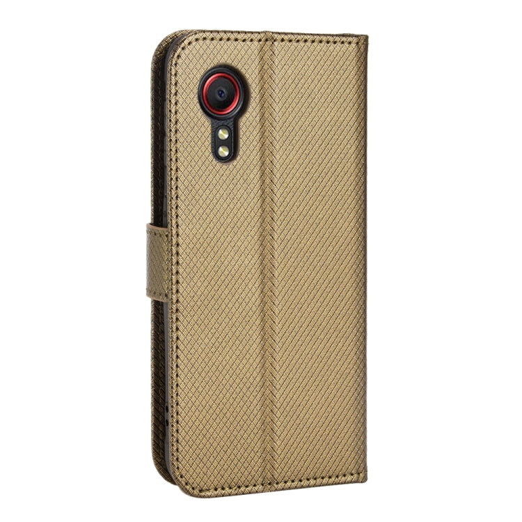 For Samsung Galaxy Xcover 5 Diamond Texture Leather Phone Case
