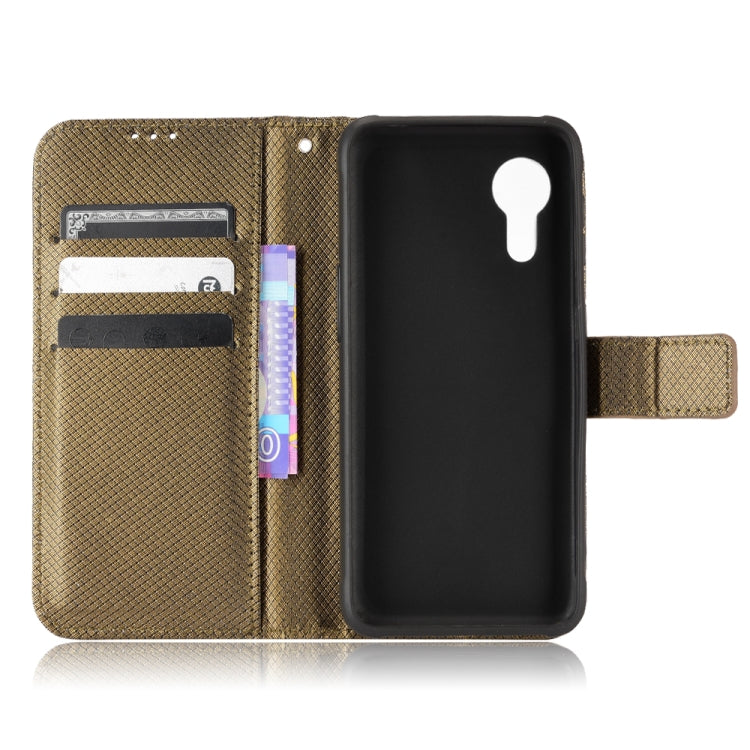 For Samsung Galaxy Xcover 5 Diamond Texture Leather Phone Case
