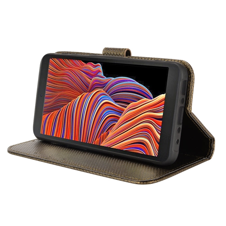 For Samsung Galaxy Xcover 5 Diamond Texture Leather Phone Case