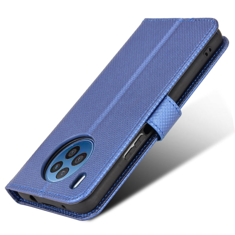 For Huawei Nova 8i / Honor 50 Lite Diamond Texture Leather Phone Case
