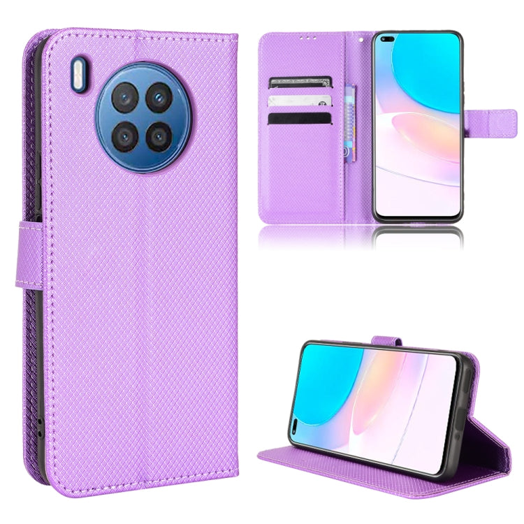 For Huawei Nova 8i / Honor 50 Lite Diamond Texture Leather Phone Case