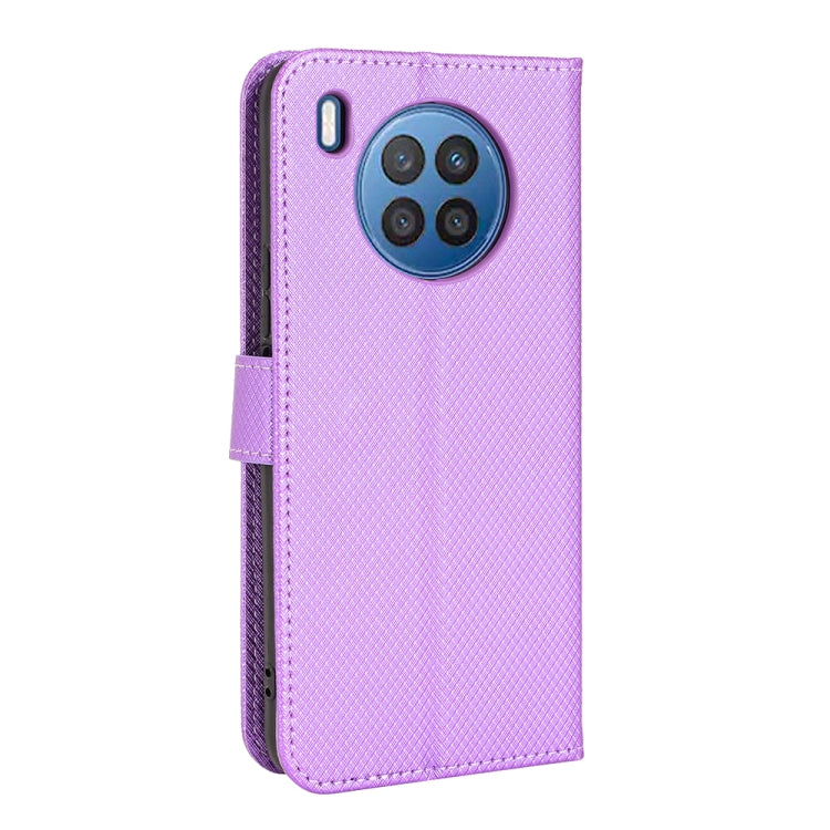 For Huawei Nova 8i / Honor 50 Lite Diamond Texture Leather Phone Case