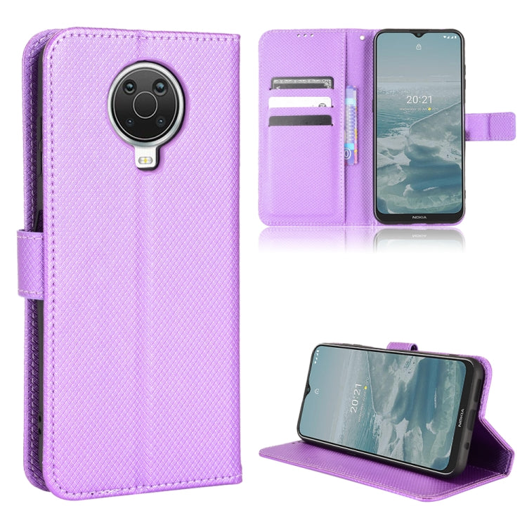 For Nokia G10 / G20 / 6.3 Diamond Texture Leather Phone Case